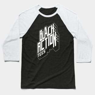 Black Action Tees-Beat Street Logo Baseball T-Shirt